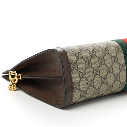 Gucci GG Supreme Monogram Web Medium Ophidia Chain Shoulder Bag Brown 6 of 10