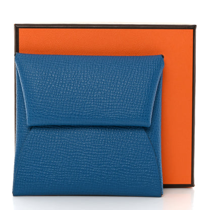 Hermes Epsom Bastia Coin Purse Bleu Paon Colvert 8 of 8