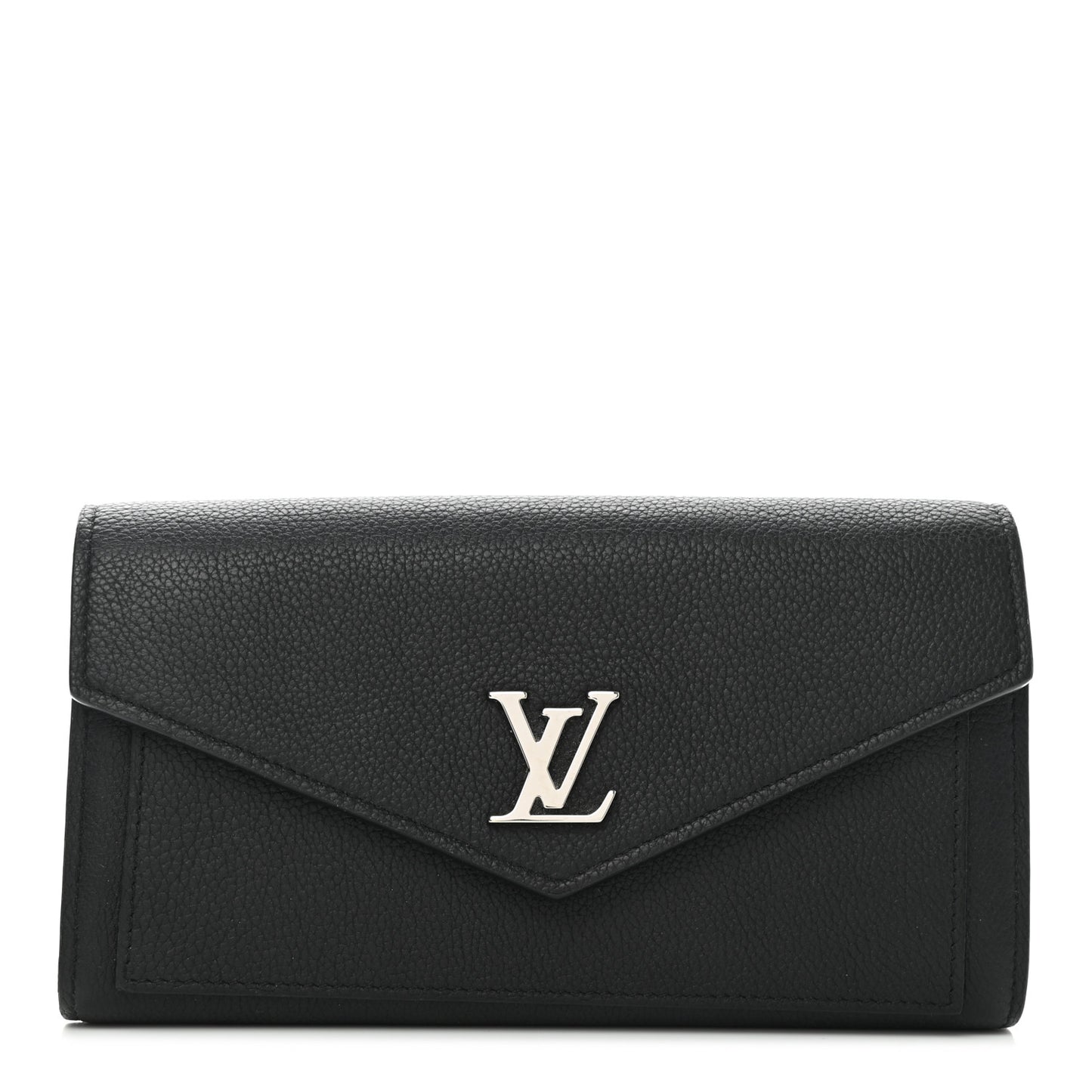 Soft Calfskin My Lockme Wallet Black