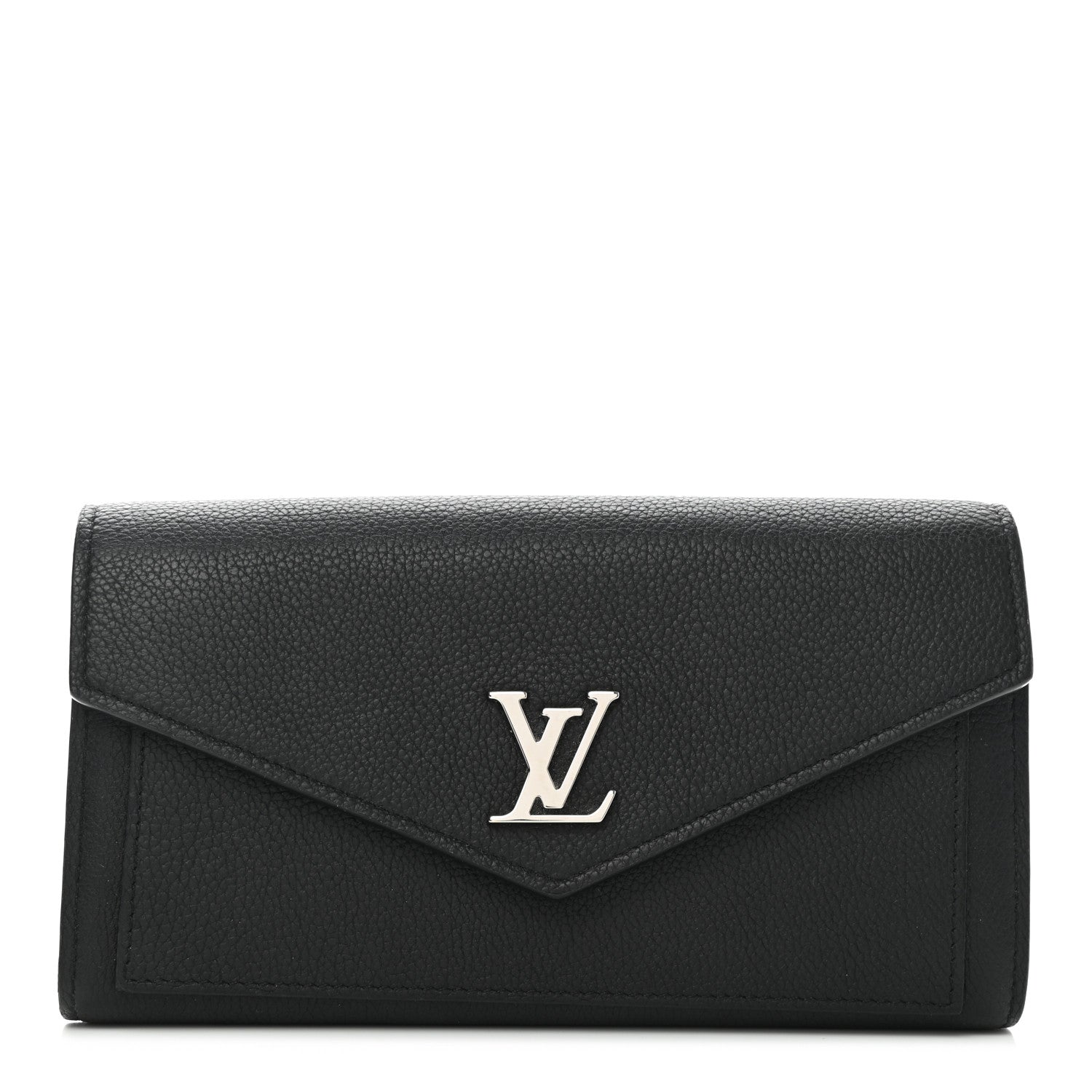 Louis Vuitton Soft Calfskin My Lockme Wallet Black 1 of 7