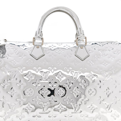 Louis Vuitton Monogram Miroir Speedy 35 Silver 8 of 13
