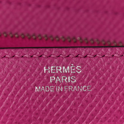 Hermes Epsom Medium Kelly Wallet Rose Pourpre 6 of 7