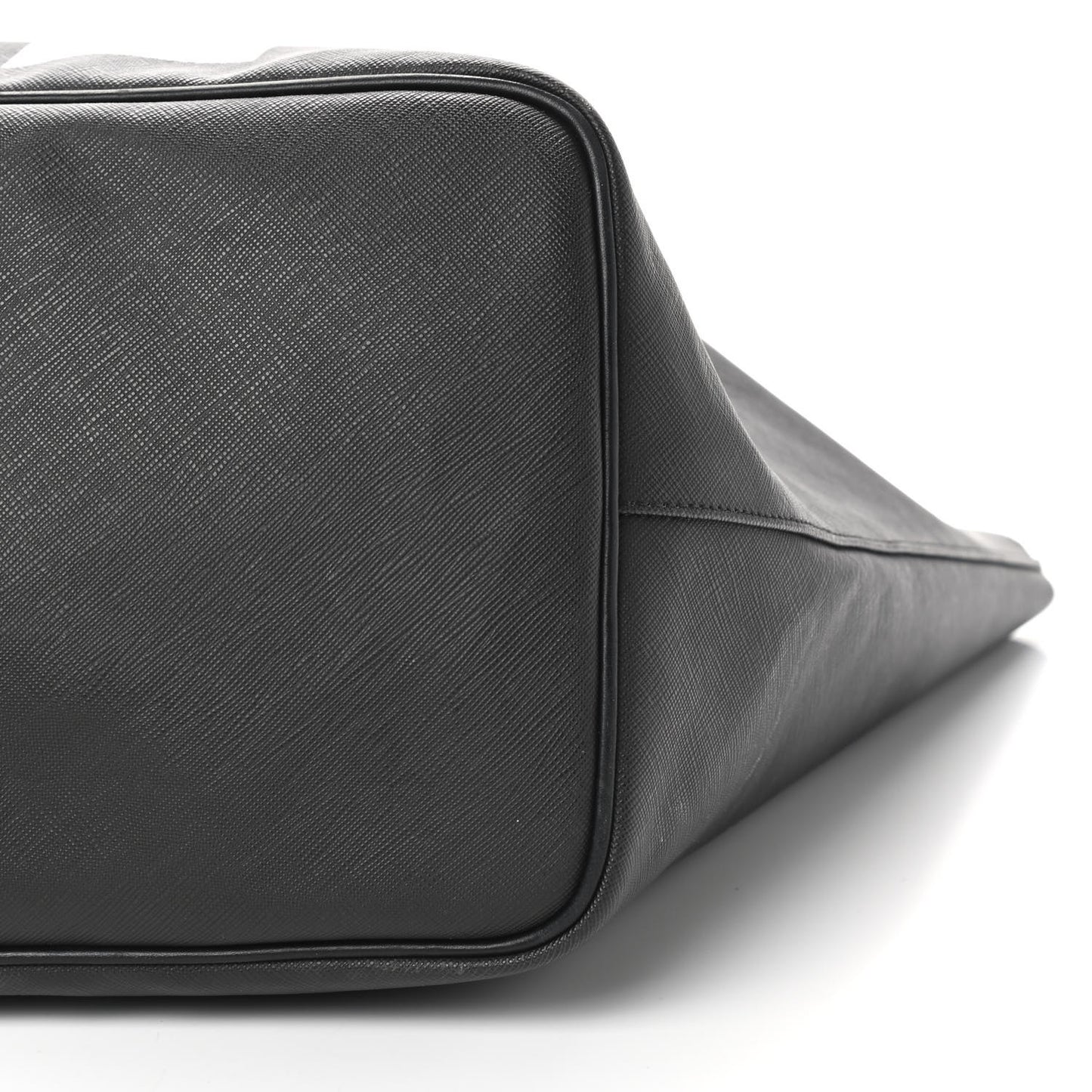 Textured Coated Canvas Favelas Large Antigona Tote Black