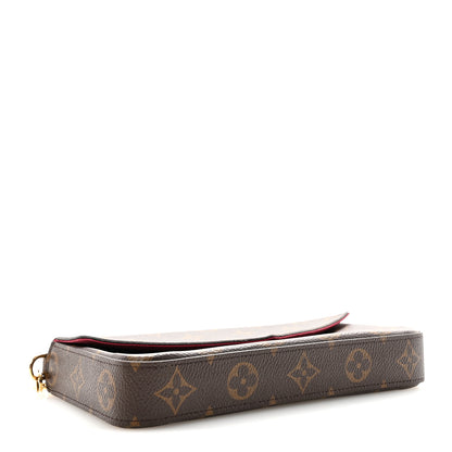 Louis Vuitton Monogram Pochette Felicie Chain Wallet Fuchsia 5 of 11