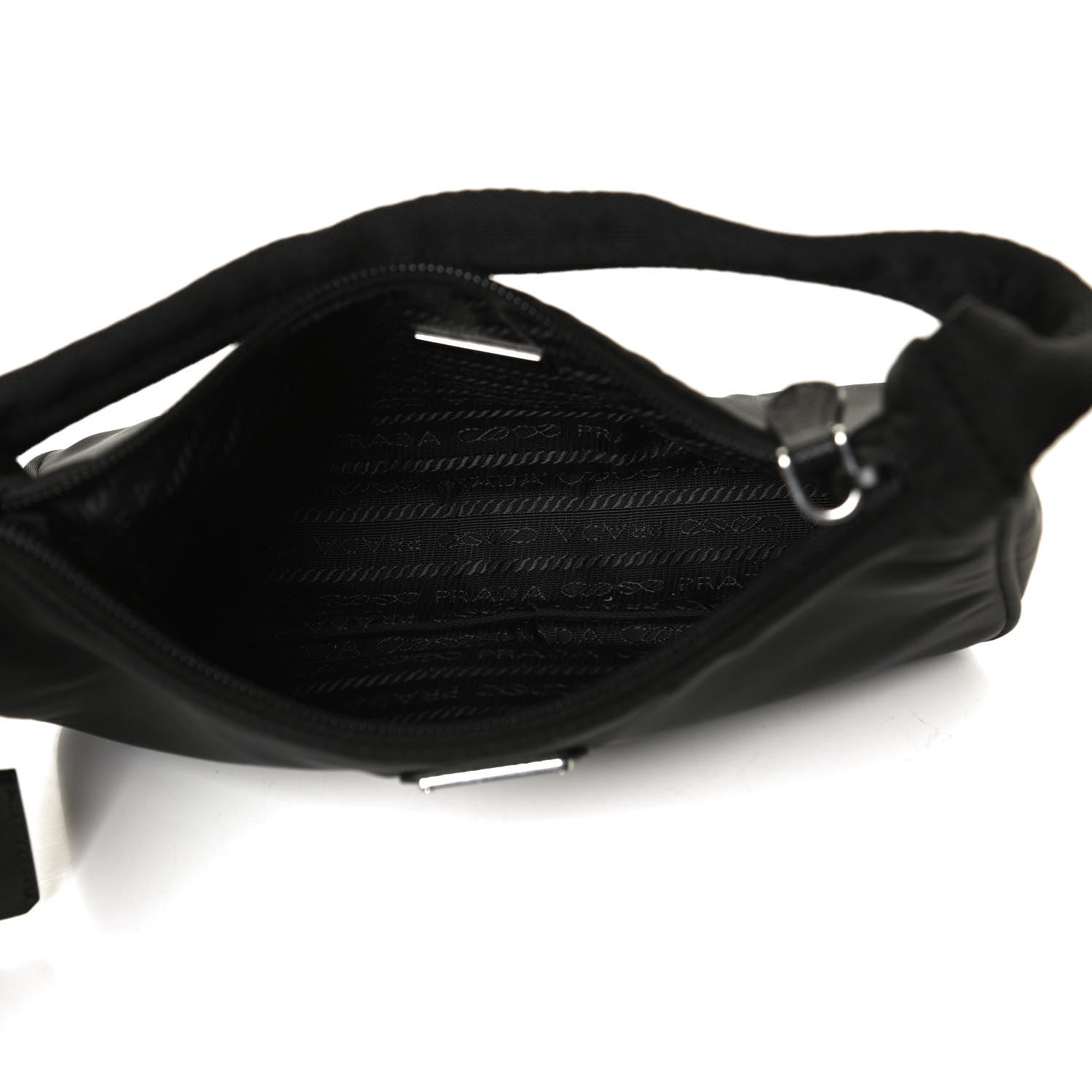Prada Tessuto Nylon Mini Re-Edition 2000 Bag Black 7 of 12