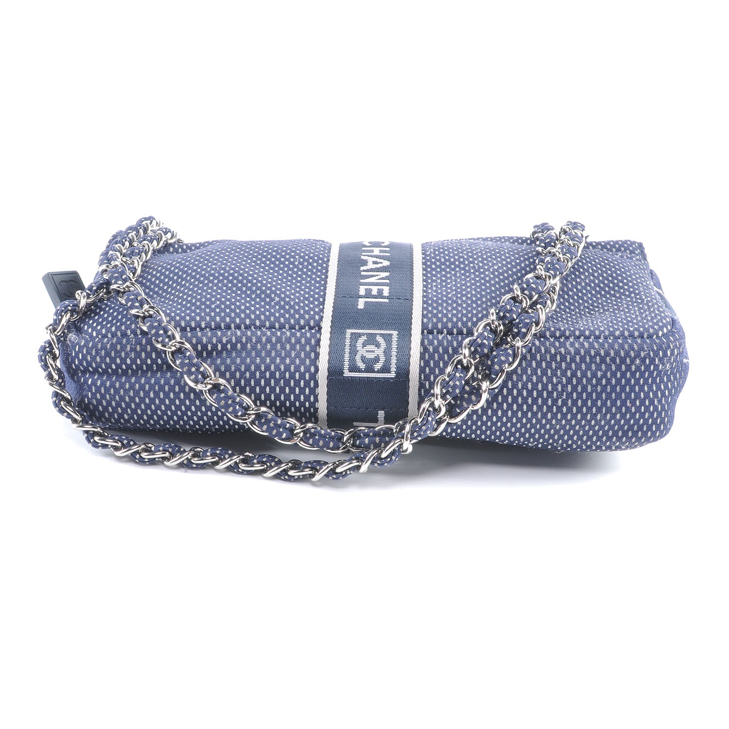 Chanel Mesh Sport Single Flap Navy 4 of 8