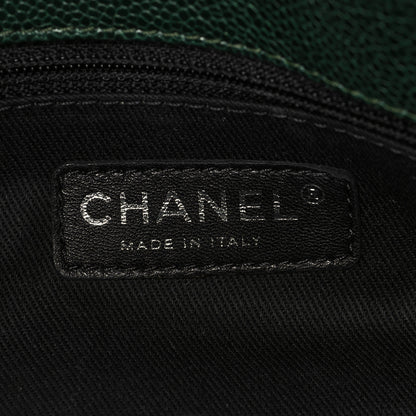 Chanel Caviar Quilted Chic Shopping Tote Green 6 of 7