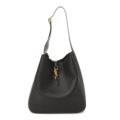 Saint Laurent Supple Calfskin Large Le 5 A 7 Soft Hobo Chocolate 1 of 10