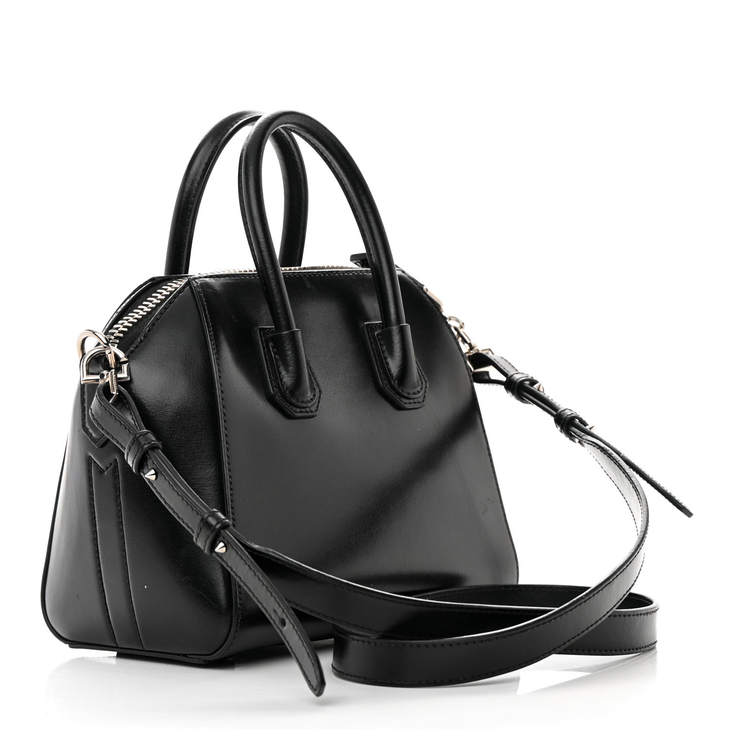 Givenchy Shiny Lord Calfskin Mini Antigona Black 3 of 23
