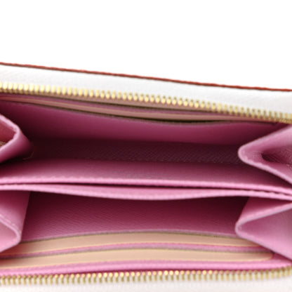 Louis Vuitton Monogram Multicolor Zippy Coin Purse Wallet White Litchi 5 of 7