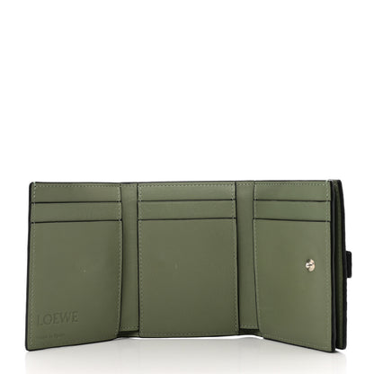 Loewe Grained Calfskin Anagram Trifold Wallet Anthracite Ghost 5 of 10