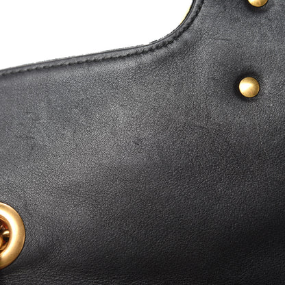 Gucci Velvet Matelasse Small GG Marmont Shoulder Bag Black 8 of 13