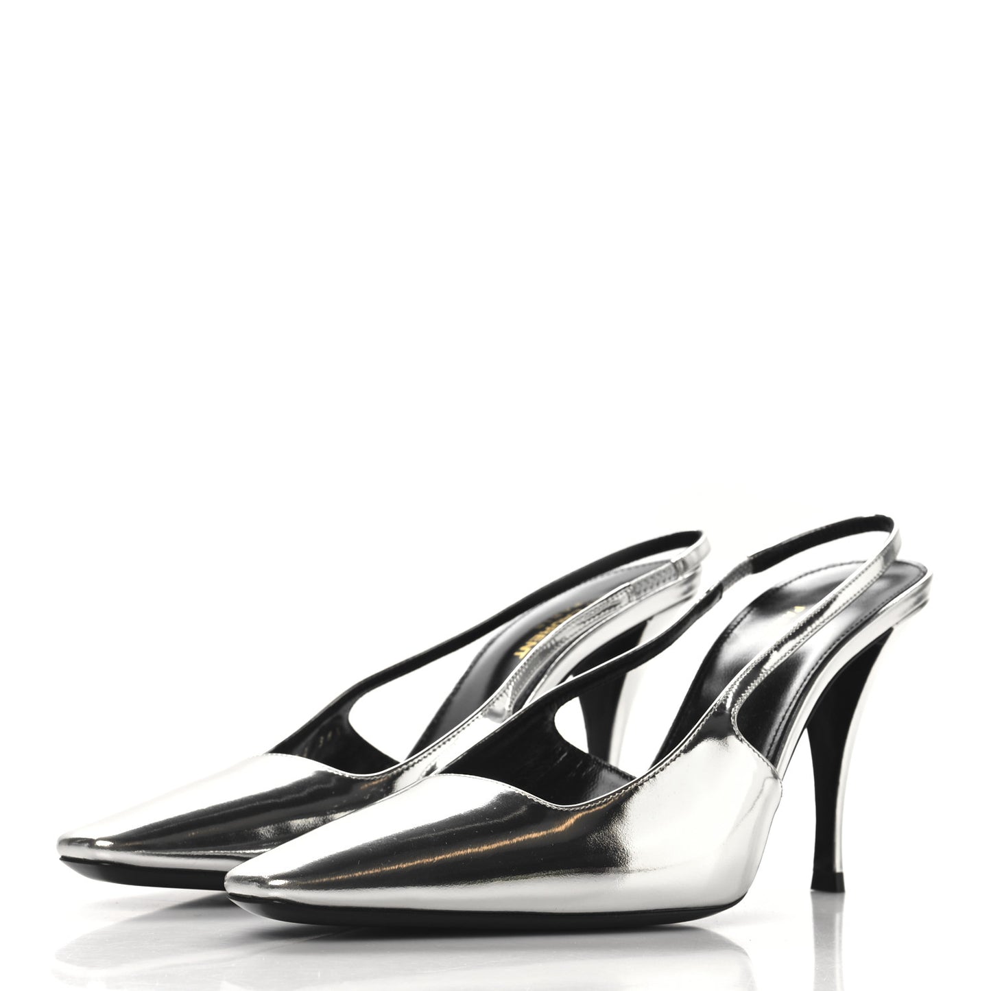 Patent Tom 90 Dream Slingback Pumps 38.5 Argento