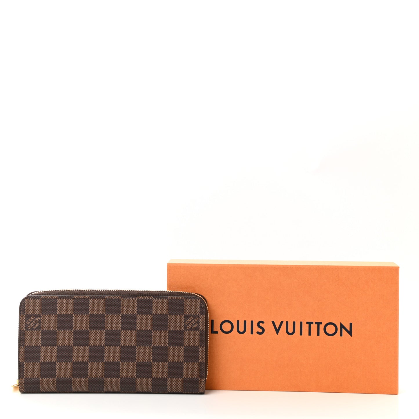 Damier Ebene Zippy Wallet Rose Ballerine