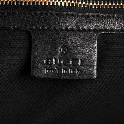 Gucci Monogram Peggy Braided Tote Black 5 of 7