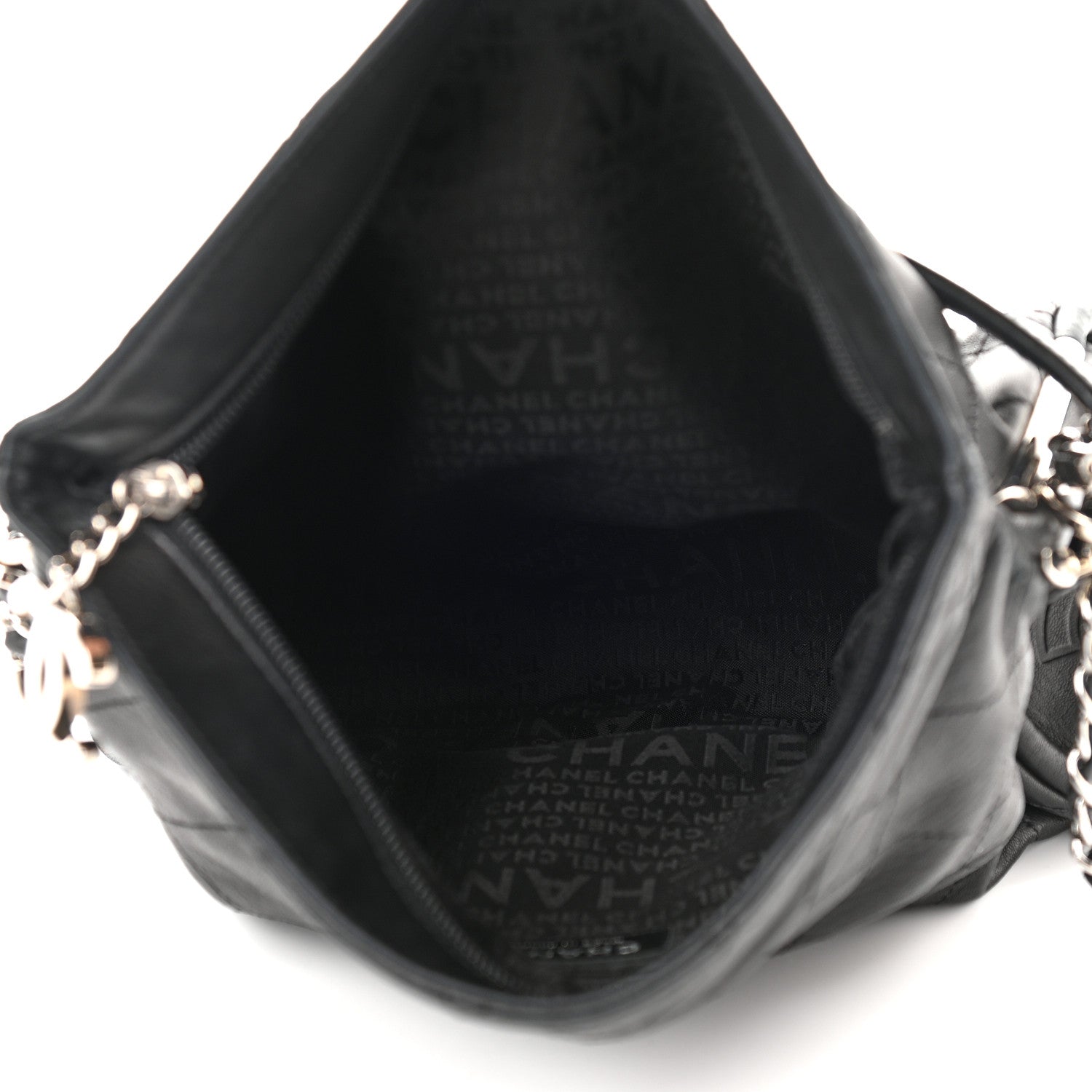 Chanel Lambskin Stitched Medium Ultimate Soft Tote Black 5 of 12