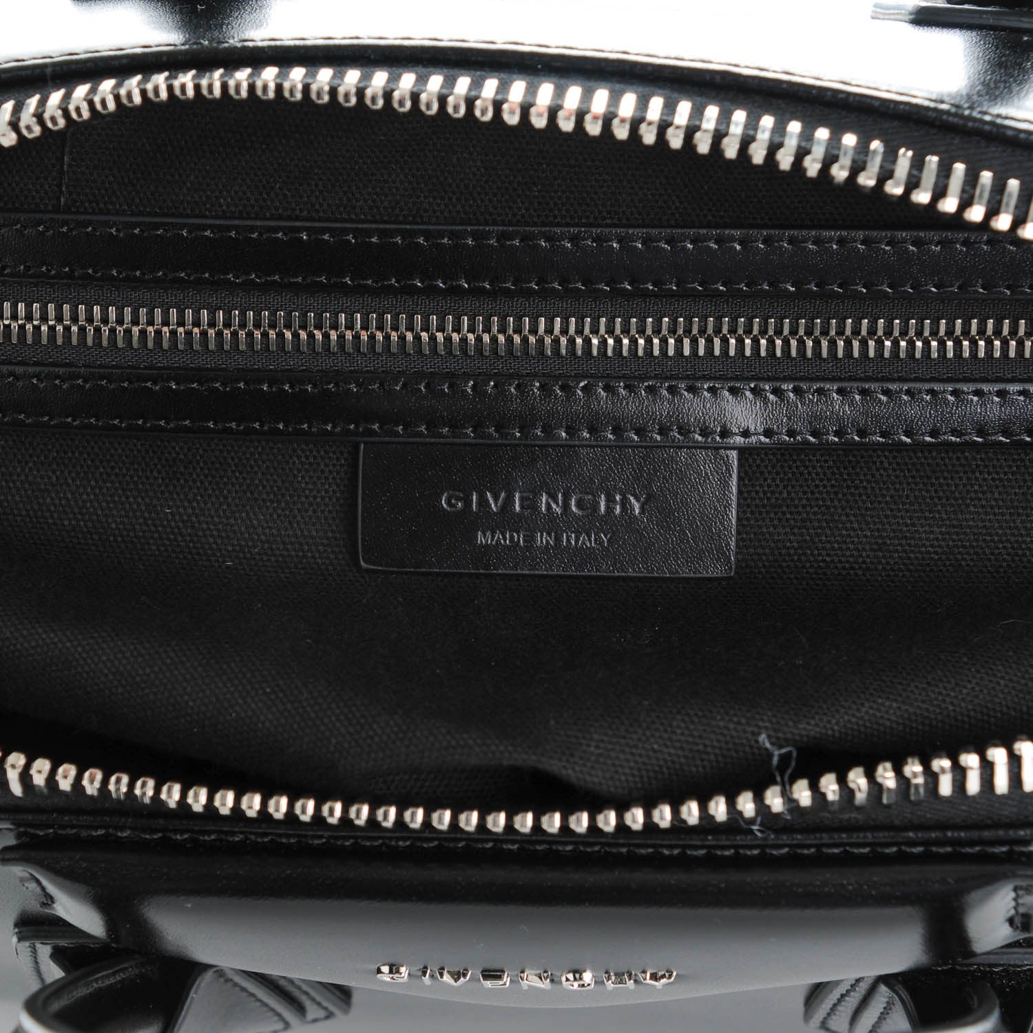 Givenchy Shiny Lord Calfskin Medium Antigona Black 6 of 7