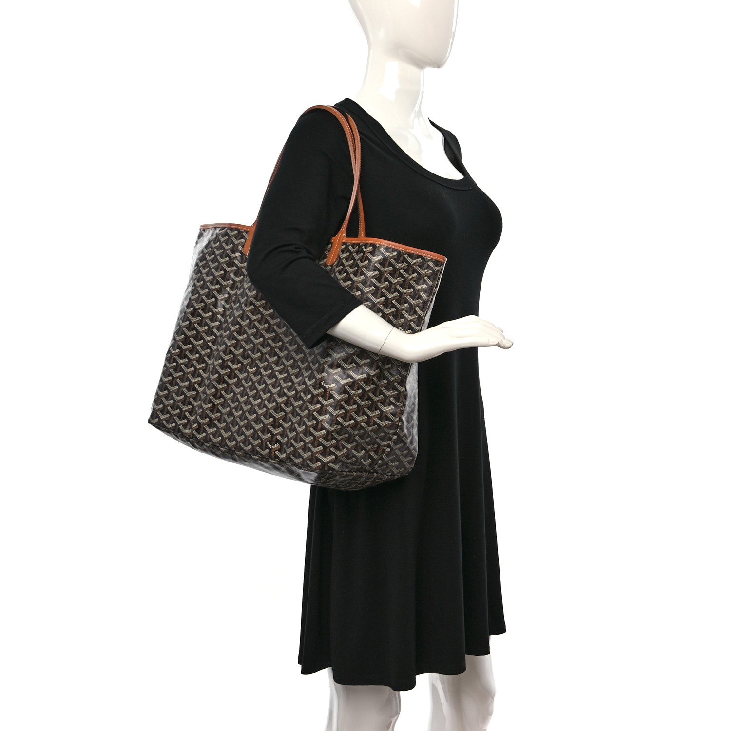 Goyard Goyardine Saint Louis GM Black Gold 2 of 11