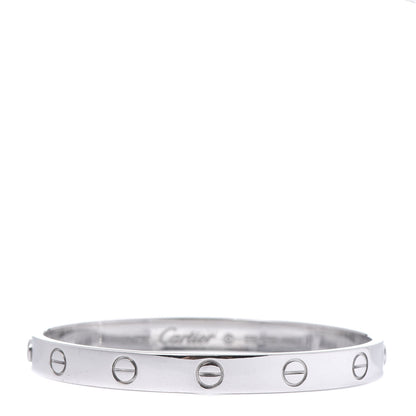 Cartier 18K White Gold LOVE Bracelet 16 1 of 8