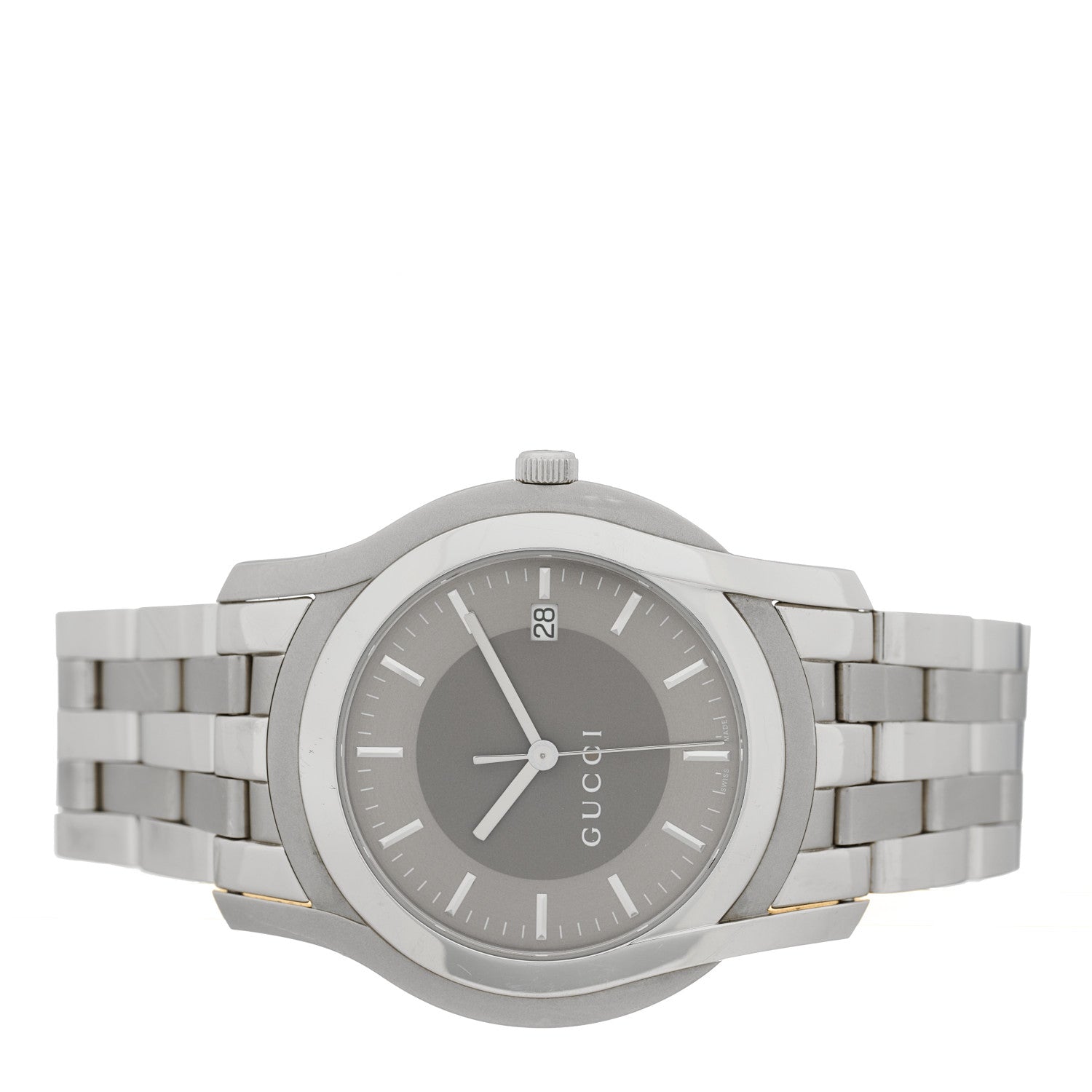Gucci Stainless Steel 38mm 5500XL Quartz Watch Grey 2 of 4