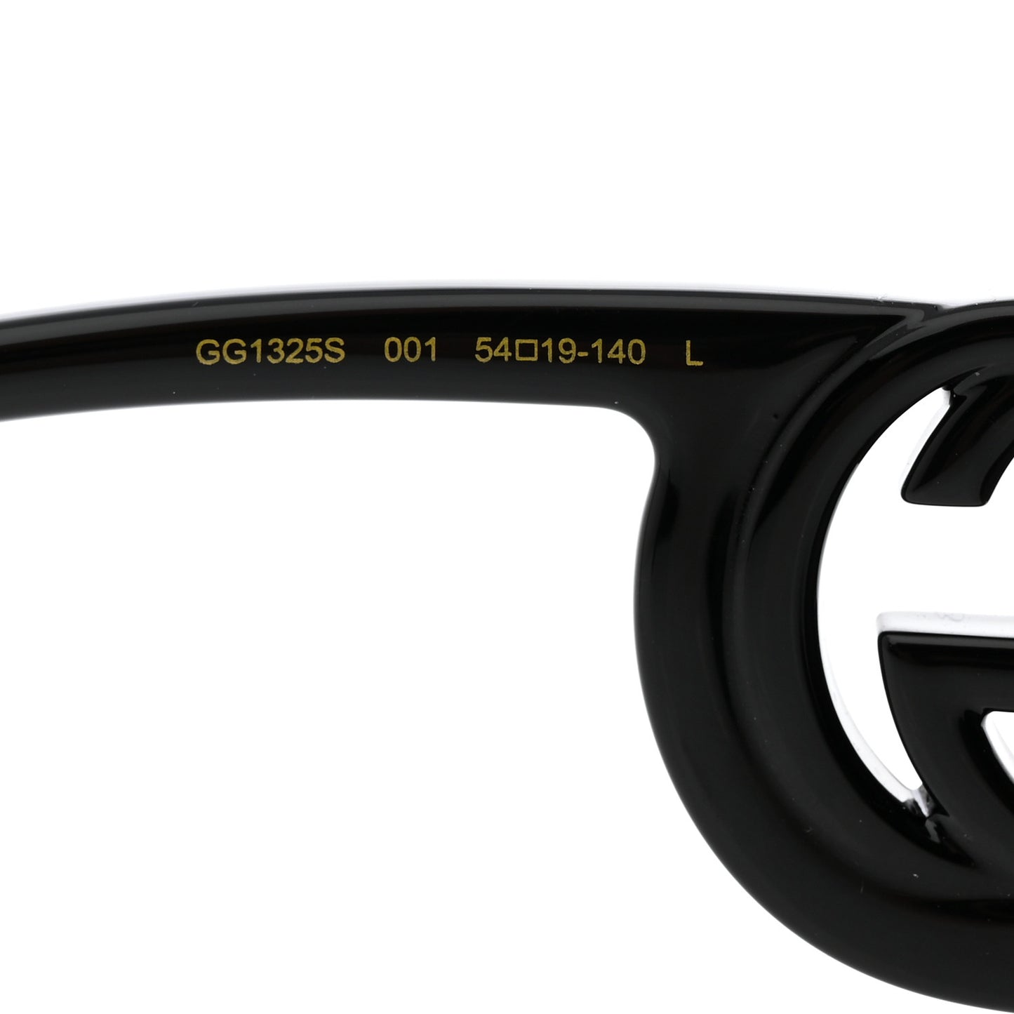 Acetate Chaise Rectangler Frame Sunglasses GG1325S Black