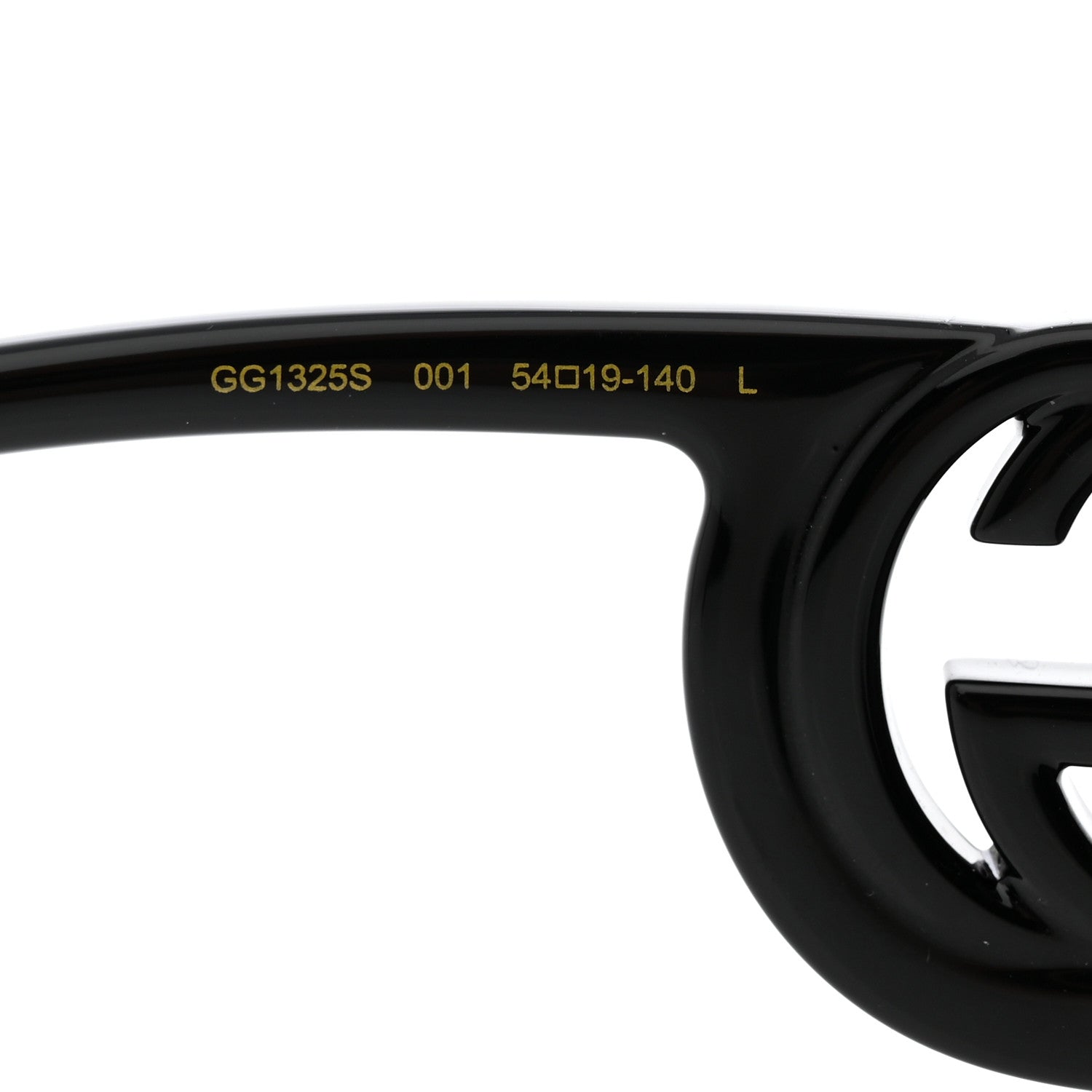 Gucci Acetate Chaise Rectangler Frame Sunglasses GG1325S Black 5 of 8