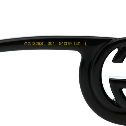 Gucci Acetate Chaise Rectangler Frame Sunglasses GG1325S Black 5 of 8