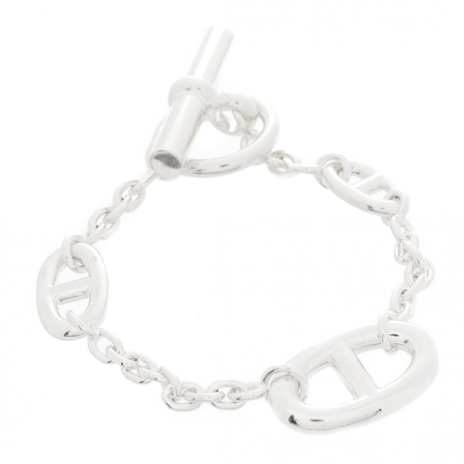 Hermes Sterling Silver Farandole Bracelet ST 1 of 4