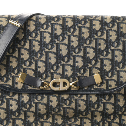 Christian Dior Monogram Flap Navy Blue 7 of 13