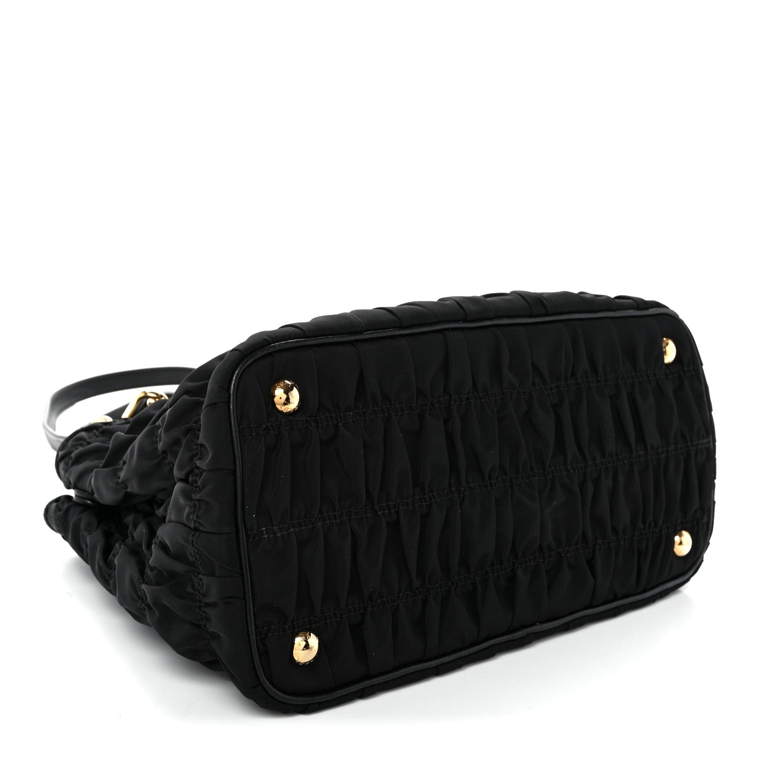 Prada Tessuto Nylon Gaufre Small Tote Black 4 of 10
