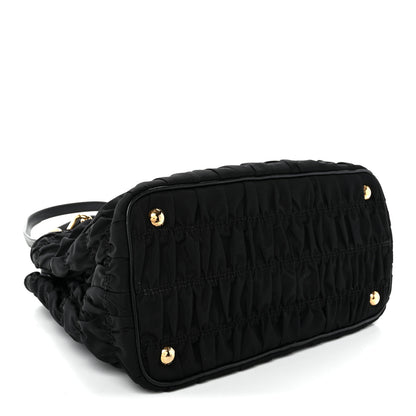 Prada Tessuto Nylon Gaufre Small Tote Black 4 of 10