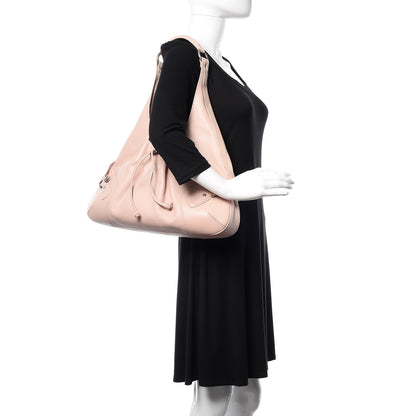 Burberry Calfskin Drawstring Hobo Pink 2 of 9