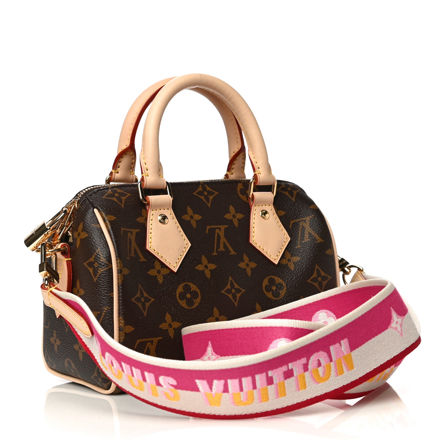 Louis Vuitton Monogram Speedy Bandouliere 20 Fuchsia 3 of 11