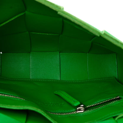 Bottega Veneta Lambskin Maxi Intrecciato Cassette Crossbody Bag Grass 5 of 13