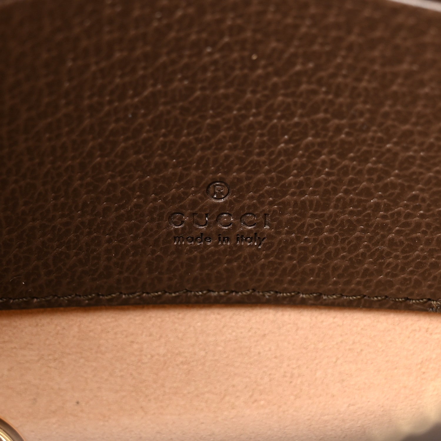 Gucci GG Supreme Monogram Web Ophidia Wristlet Brown 5 of 7