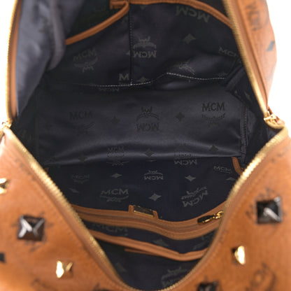 MCM Visetos Studded Medium Stark M Backpack Cognac 5 of 11