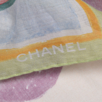 Chanel Cotton Coco Cuba Square Scarf Green 4 of 6