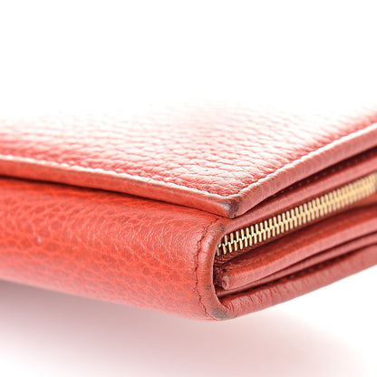 Gucci Pebbled Calfskin Continental Wallet Red 11 of 16
