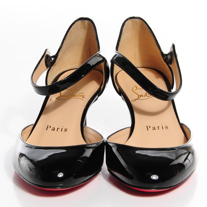 Christian Louboutin Patent Calf Loubis Babes 45 Pumps 35.5 Black 2 of 6