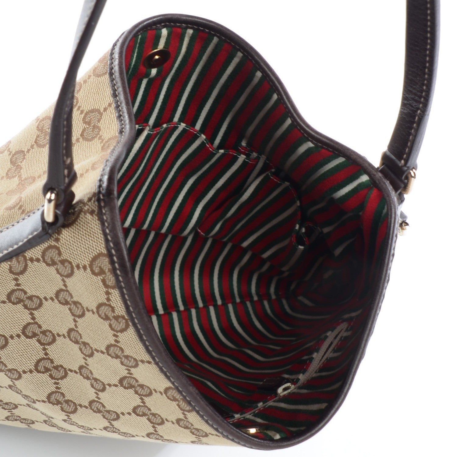 Gucci Monogram Medium New Britt Hobo Dark Brown 5 of 8