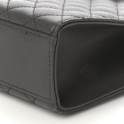 Saint Laurent Grain De Poudre Textured Mixed Matelasse Large Triquilt Monogram Satchel Earth 9 of 16