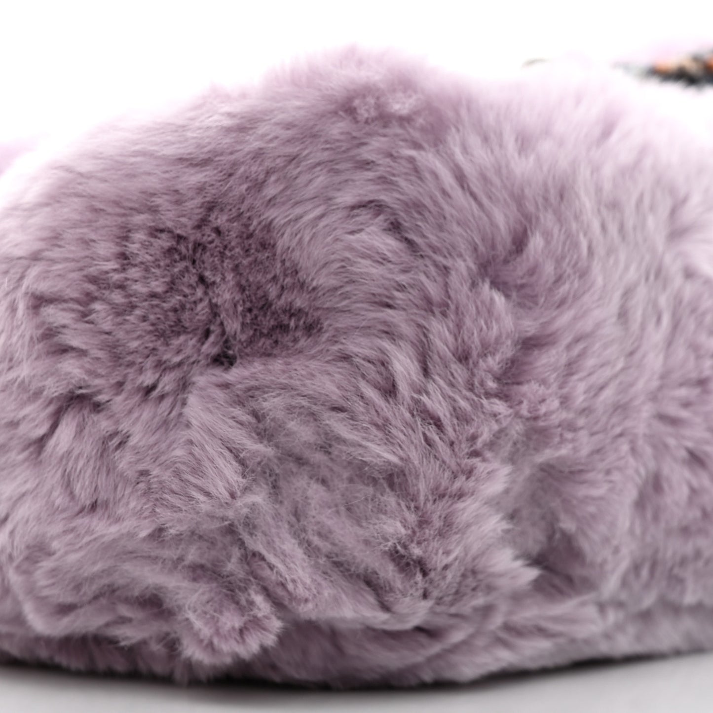 Rabbit Fur Tweed Small Fantasy Flap Lilac