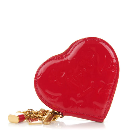 Louis Vuitton Vernis Coeur Heart Coin Purse Pomme D'Amour 1 of 7