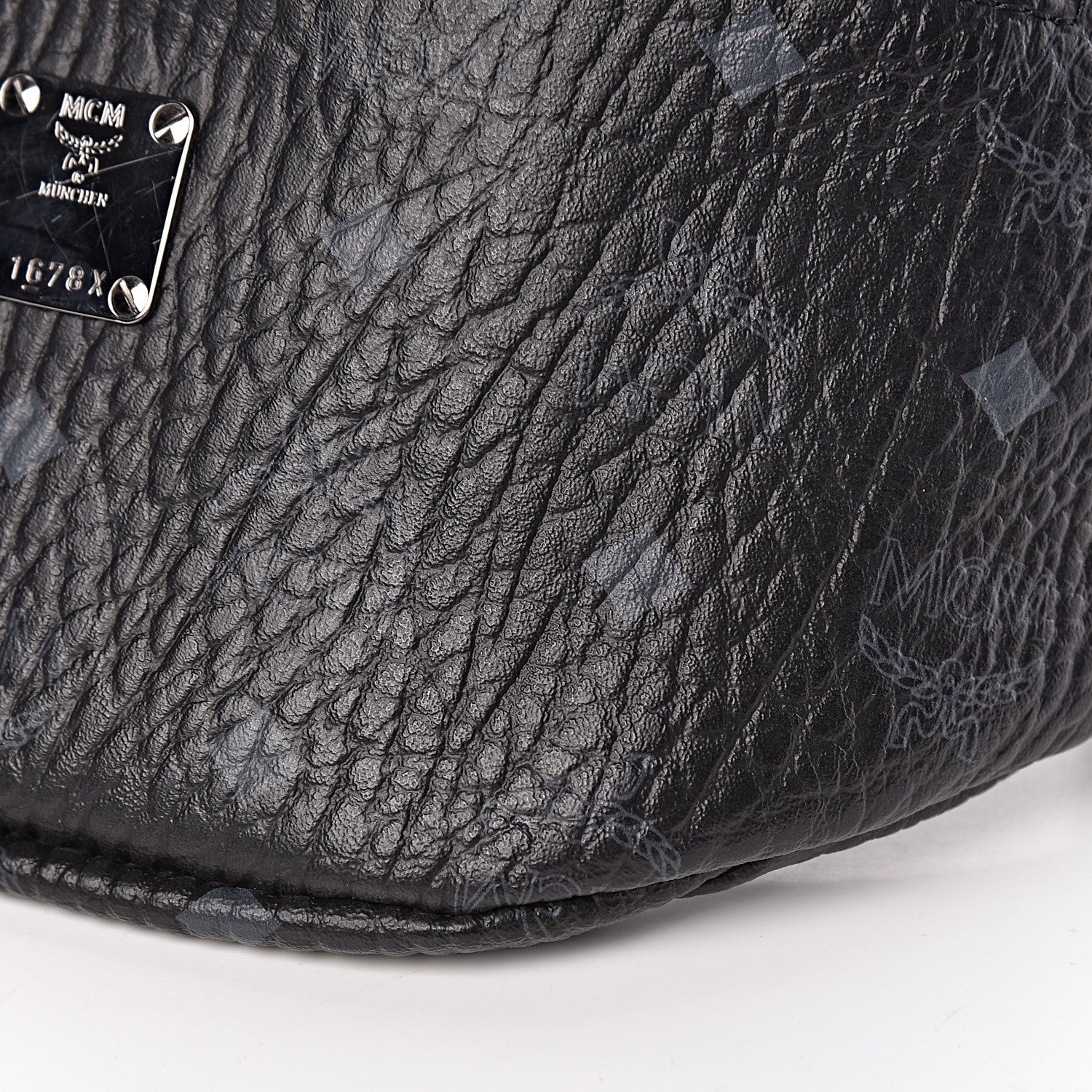MCM Visetos Stark Belt Bag Black 9 of 10