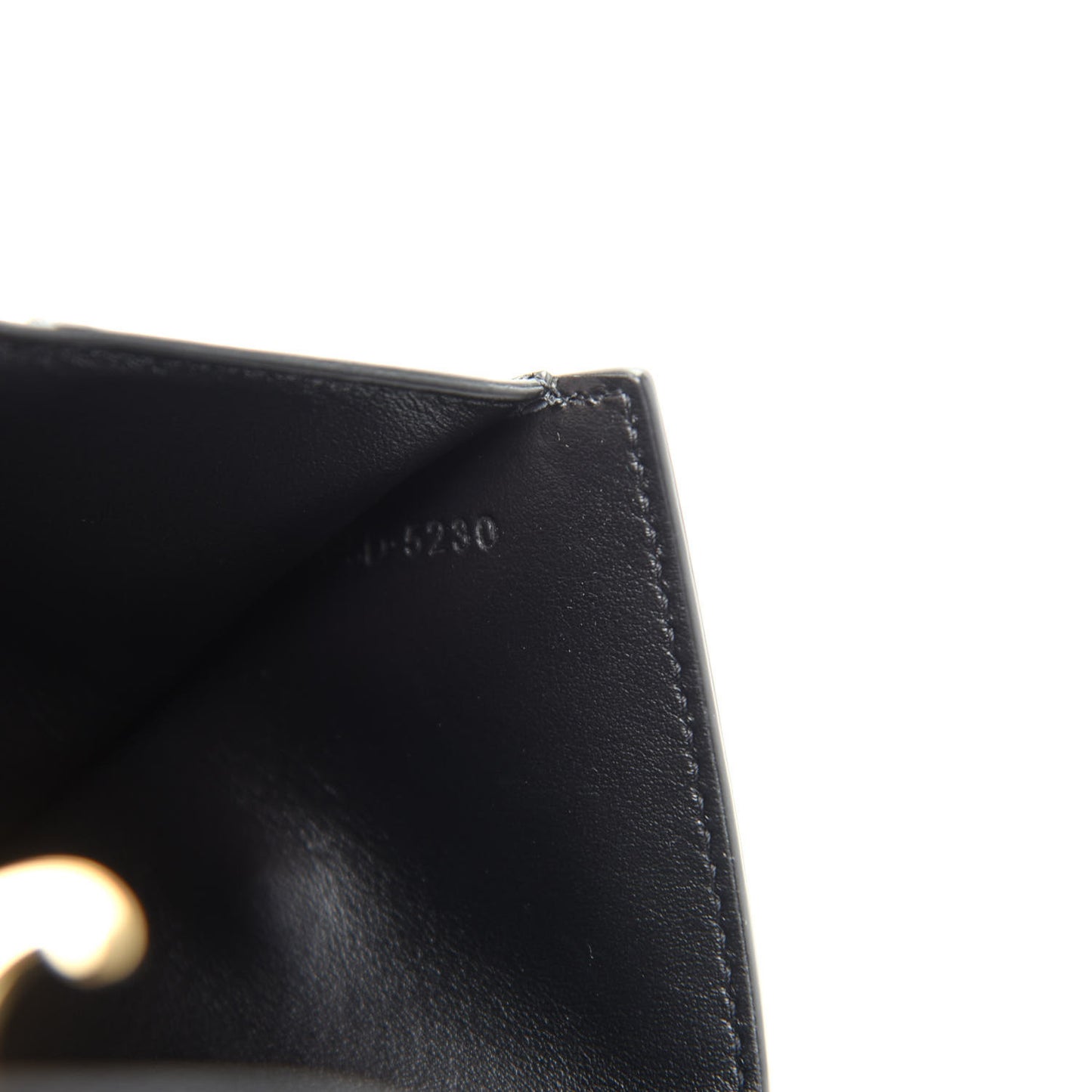 Shiny Smooth Lambskin Small Triomphe Wallet Black
