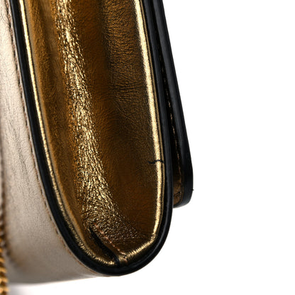 Versace Metallic Vitello Palazzo Medusa Evening Clutch Bag Gold 12 of 13