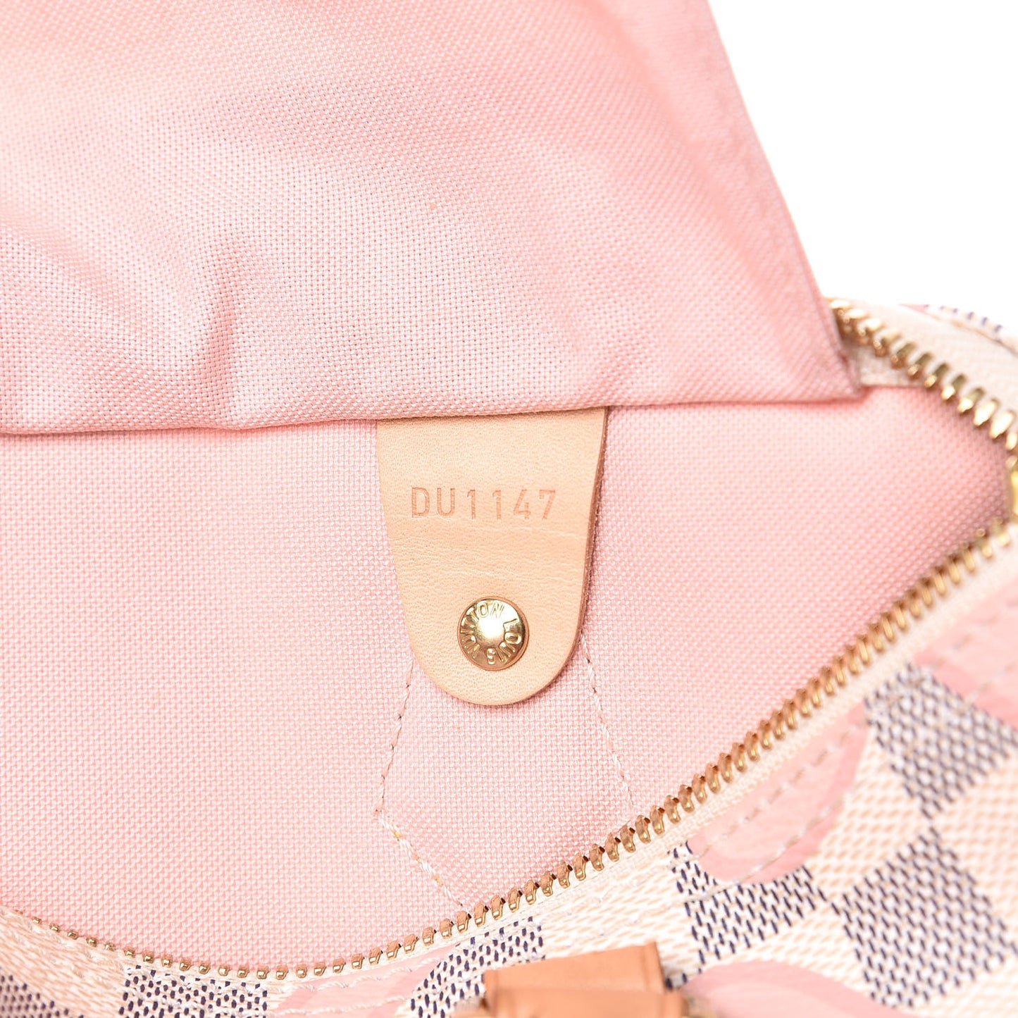 Damier Azur Tahitienne Speedy Bandouliere 30 Rose Ballerine