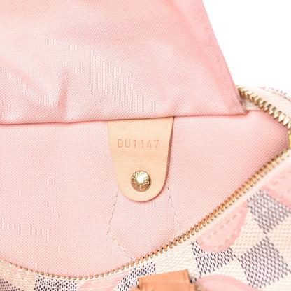 Louis Vuitton Damier Azur Tahitienne Speedy Bandouliere 30 Rose Ballerine 6 of 12