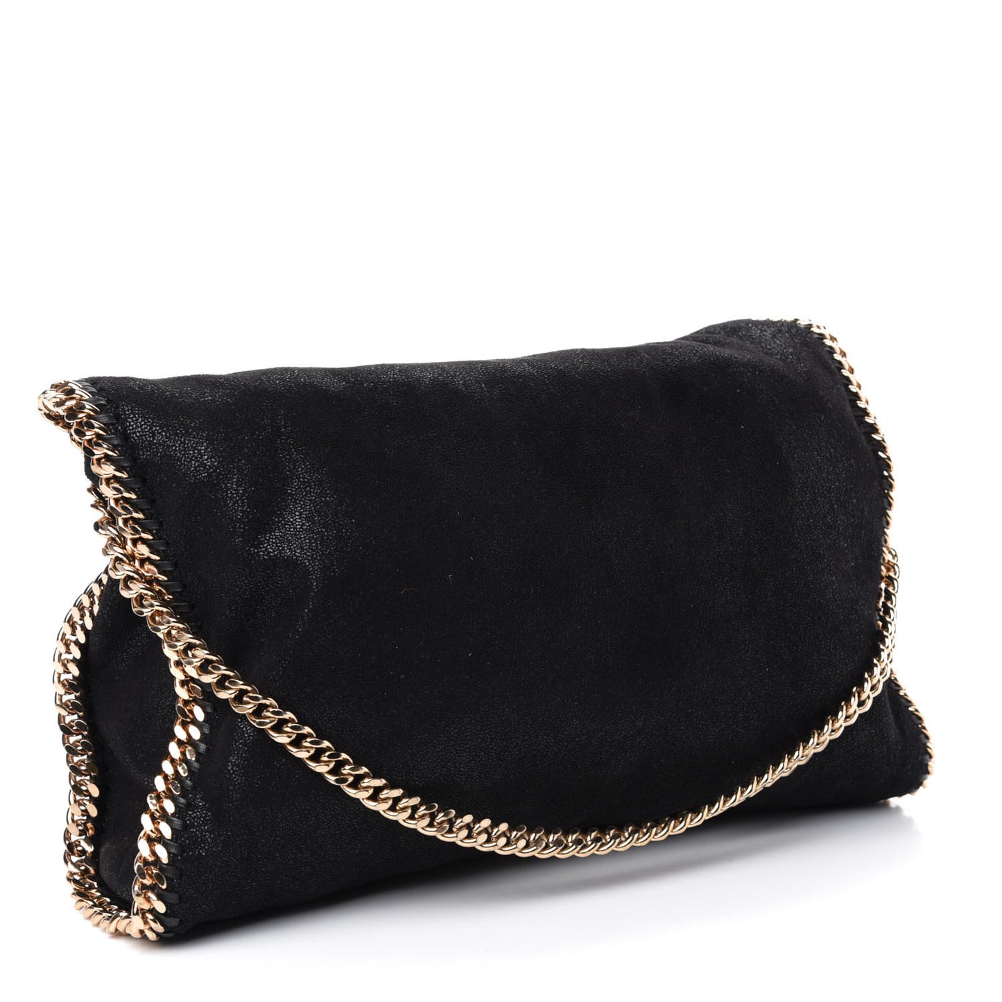 Shaggy Deer Falabella Fold Over Tote Black