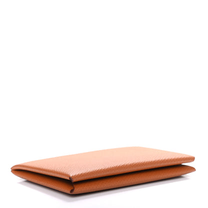 Hermes Epsom Calvi Card Case Gold 4 of 6